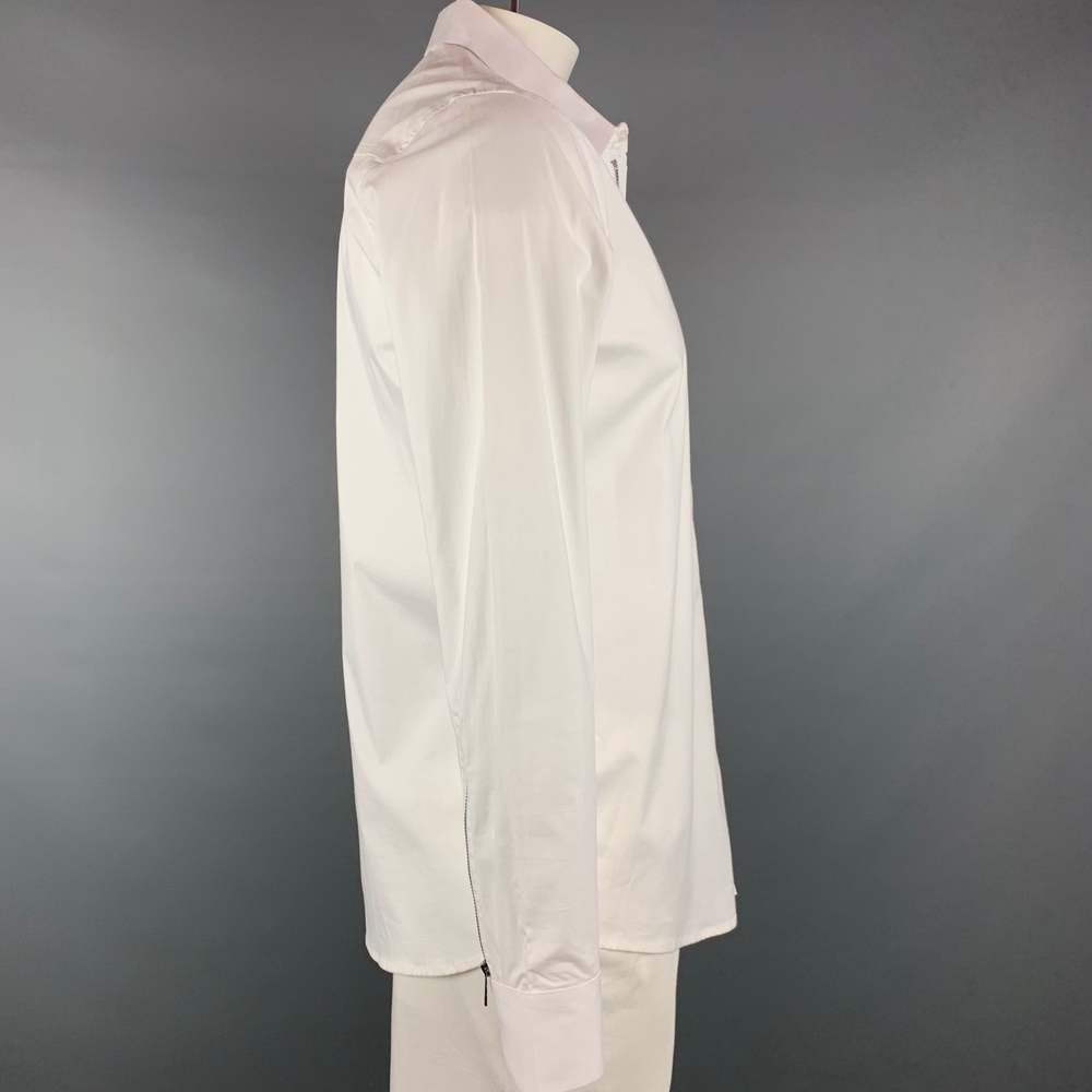 KARL LAGERFELD Size L White Cotton Zip Up Kilts & Skirts - Picture 2 of 6